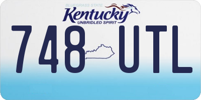 KY license plate 748UTL