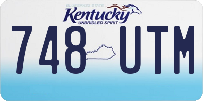 KY license plate 748UTM