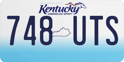 KY license plate 748UTS