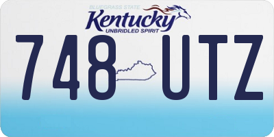 KY license plate 748UTZ