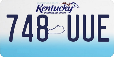 KY license plate 748UUE