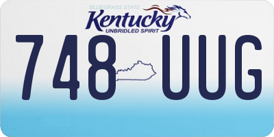 KY license plate 748UUG