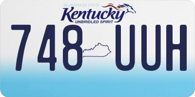 KY license plate 748UUH