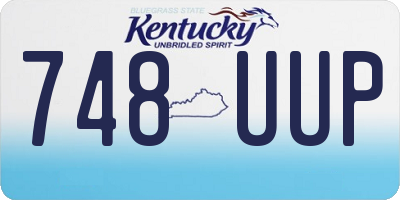 KY license plate 748UUP