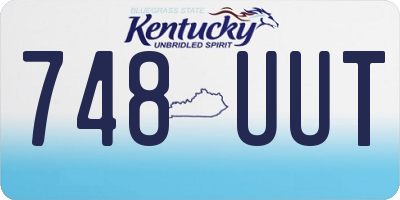 KY license plate 748UUT