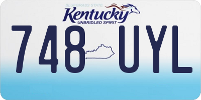 KY license plate 748UYL