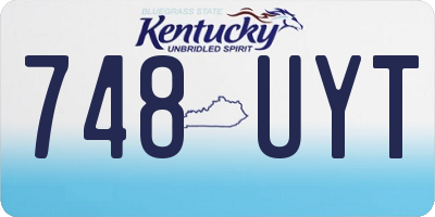 KY license plate 748UYT