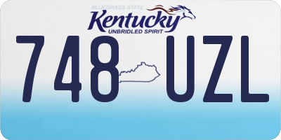 KY license plate 748UZL