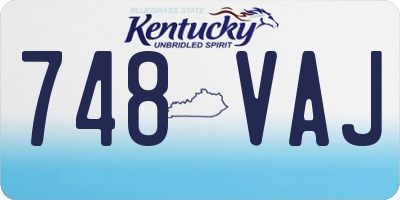 KY license plate 748VAJ