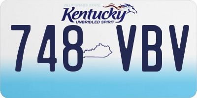 KY license plate 748VBV