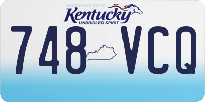KY license plate 748VCQ