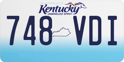 KY license plate 748VDI