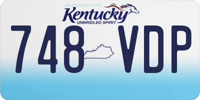 KY license plate 748VDP