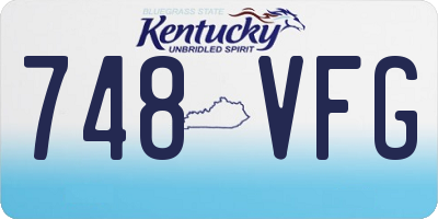 KY license plate 748VFG