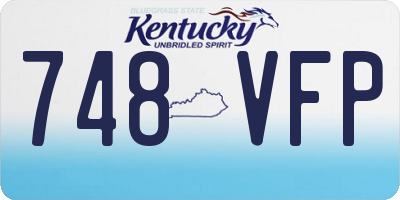 KY license plate 748VFP