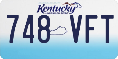 KY license plate 748VFT
