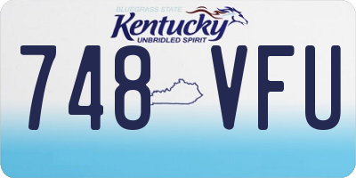 KY license plate 748VFU