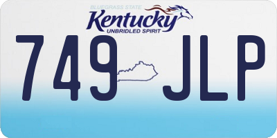 KY license plate 749JLP