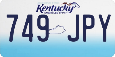 KY license plate 749JPY