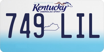 KY license plate 749LIL