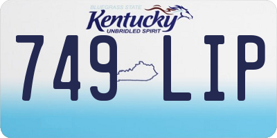 KY license plate 749LIP