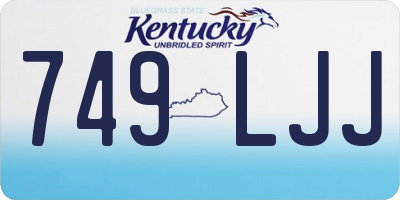 KY license plate 749LJJ