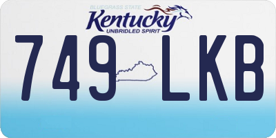 KY license plate 749LKB