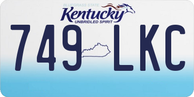 KY license plate 749LKC