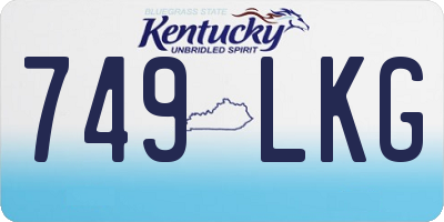 KY license plate 749LKG
