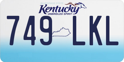 KY license plate 749LKL