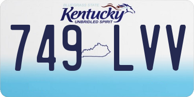 KY license plate 749LVV