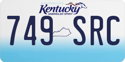 KY license plate 749SRC