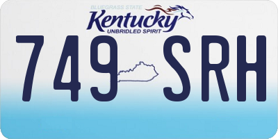 KY license plate 749SRH