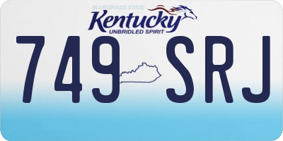 KY license plate 749SRJ