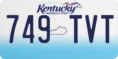 KY license plate 749TVT