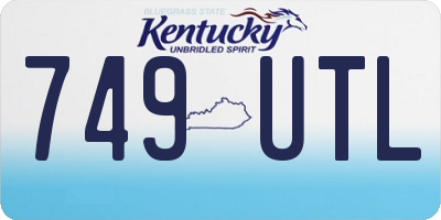 KY license plate 749UTL