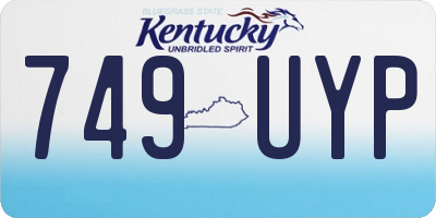 KY license plate 749UYP