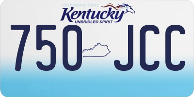 KY license plate 750JCC