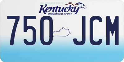 KY license plate 750JCM