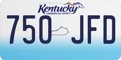 KY license plate 750JFD