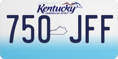 KY license plate 750JFF