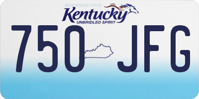 KY license plate 750JFG