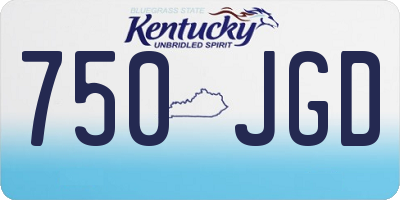 KY license plate 750JGD