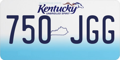 KY license plate 750JGG