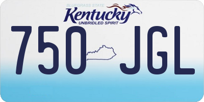 KY license plate 750JGL