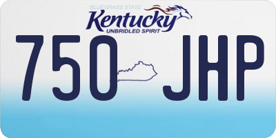 KY license plate 750JHP