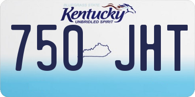 KY license plate 750JHT