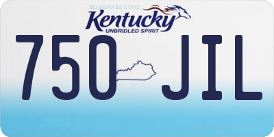 KY license plate 750JIL