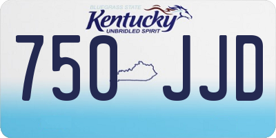 KY license plate 750JJD