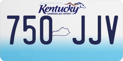KY license plate 750JJV